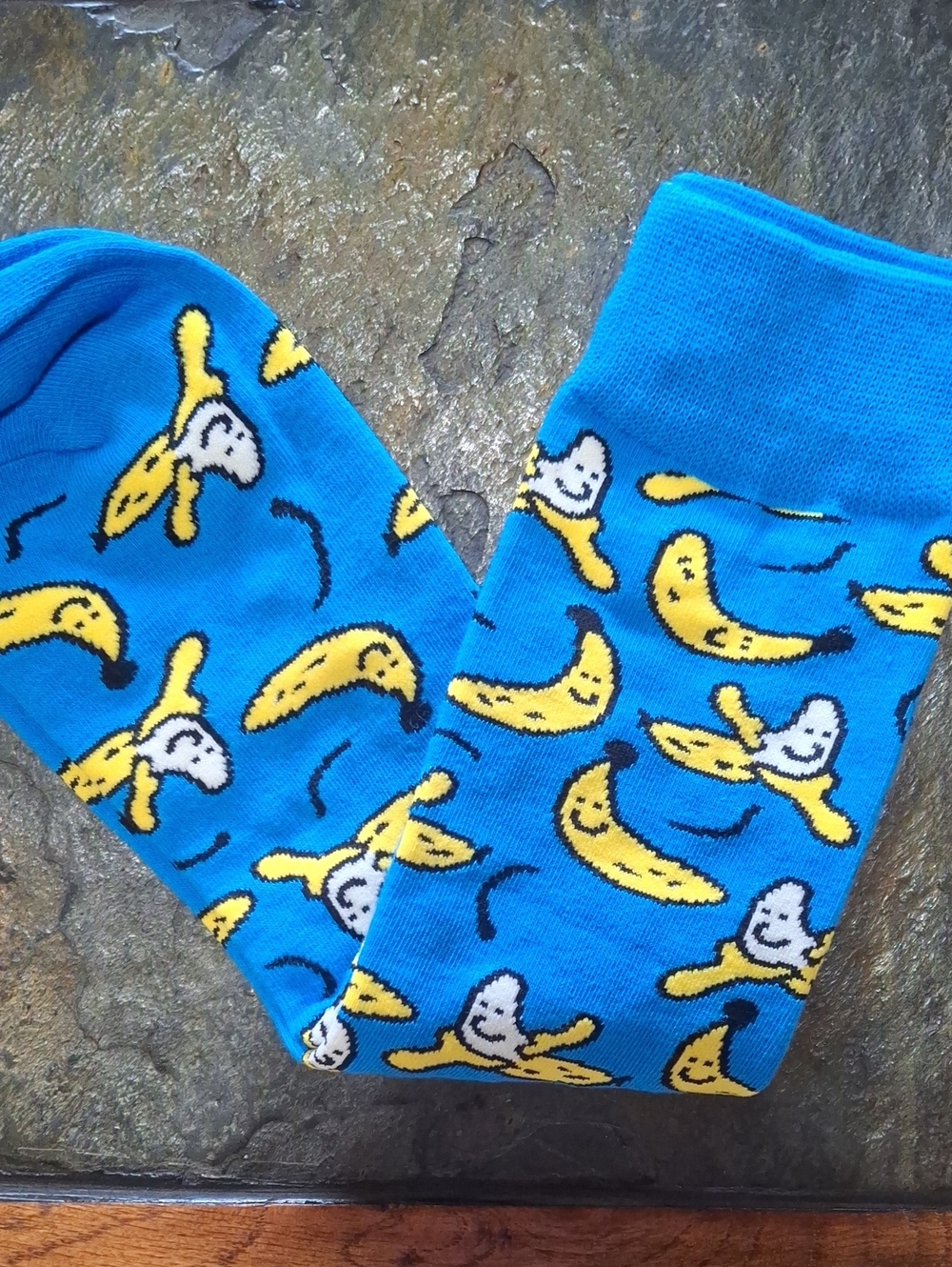 Blue Banana Crew Socks